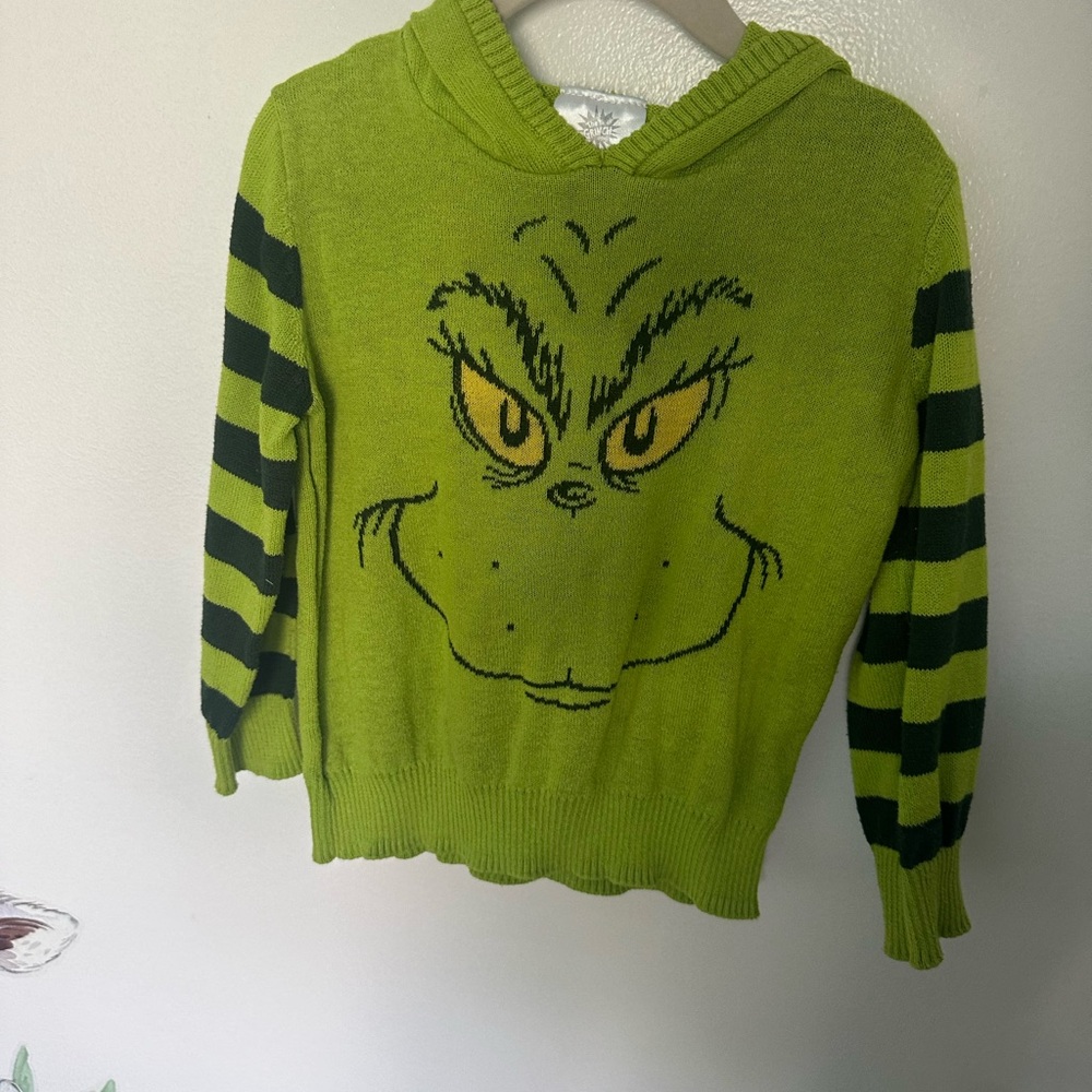 Green Grinch Kids Hoodie